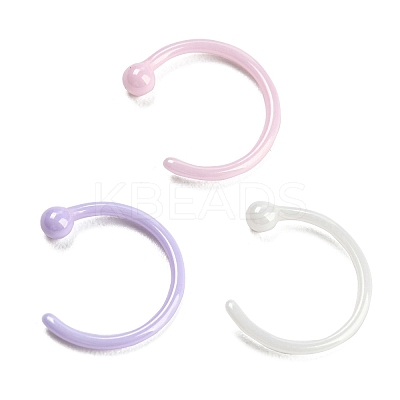 Hypoallergenic Bioceramics Zirconia Ceramic Hoop Nose Rings AJEW-Z014-01-1