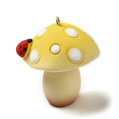 Mushroom Resin Big Pendants LS-CRES-B013-A05-1
