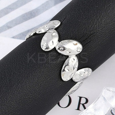 304 Stainless Steel Open Cuff Rings for Women LS-RJEW-A056-02P-1
