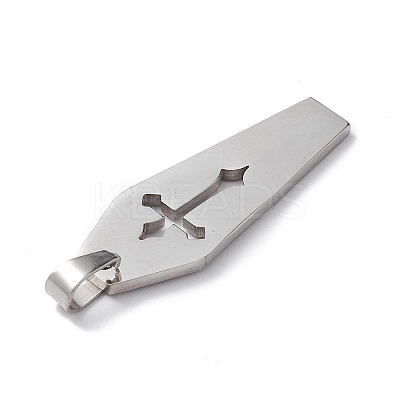 Non-Tarnish 304 Stainless Steel Pendants STAS-E190-03P-1