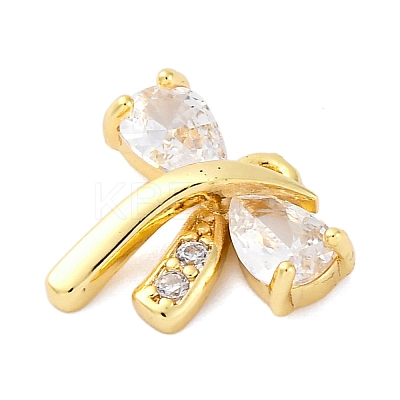 Brass Micro Pave Cubic Zirconia Pendants KK-A240-15G-1