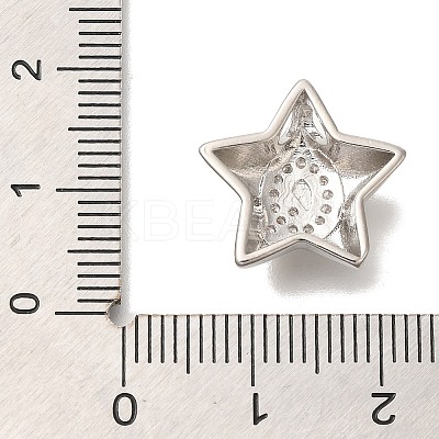 Rack Plating Brass Micro Pave Cubic Zirconia Pendants KK-I722-05P-Q-1