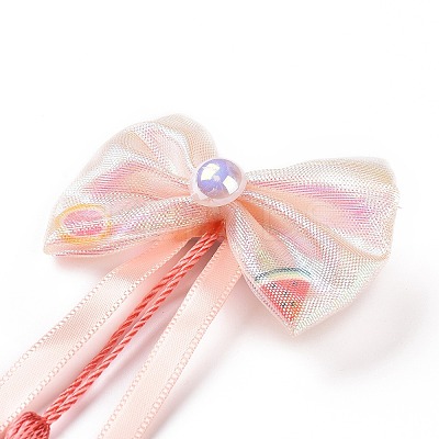 Bowknot Long Ribbon Alligator Hair Clip PHAR-D013-03C-1