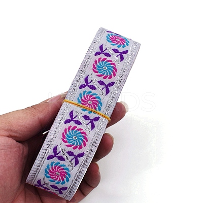 6.5M Ethnic Style Flat Embroidery Polyester Ribbons PW-WG60825-04-1