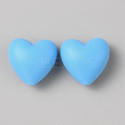 Heart Silicone Focal Beads LS-SIL-CJC0001-10A-1
