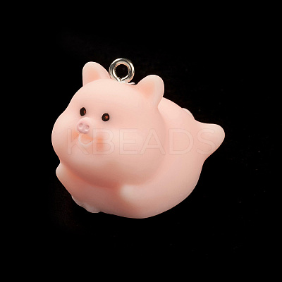 Opaque Resin Pendants LS-RESI-K023-03D-1