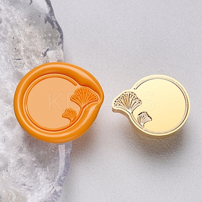Geometric Leaf Frame Brass Stamp Heads LS-AJEW-H149-03G-03-1