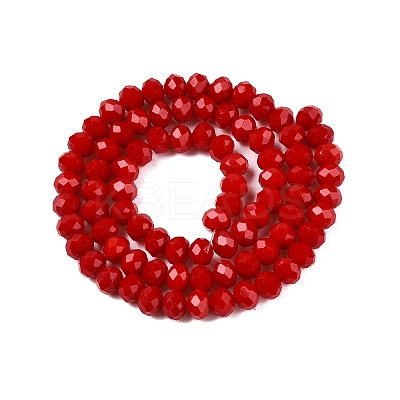 Opaque Solid Color Imitation Jade Glass Beads Strands LS-EGLA-A044-P6mm-D15-1