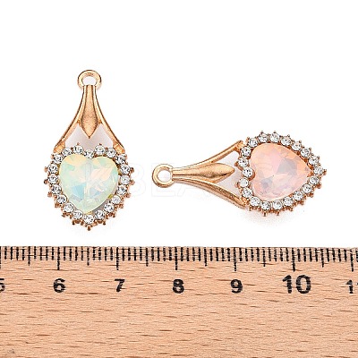 Alloy Glass Pendants PALLOY-N176-66KCG-1