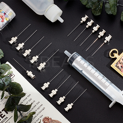 15Pcs 304 Stainless Steel Dispensing Blunt Tip Luer Lock Needles TOOL-UN0001-28B-1