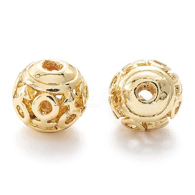 Alloy Hollow Beads X1-PALLOY-P238-12G-RS-1