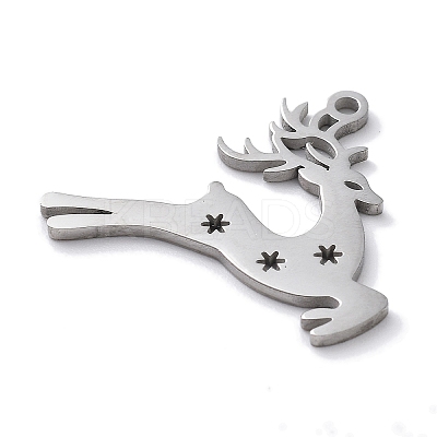 Christmas Theme Anti-Tarnish 304 Stainless Steel Pendants STAS-R003-04P-06-1