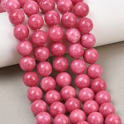 Dyed Natural White Jade Beads Strands GG-CBAD029-A10-10mm-1
