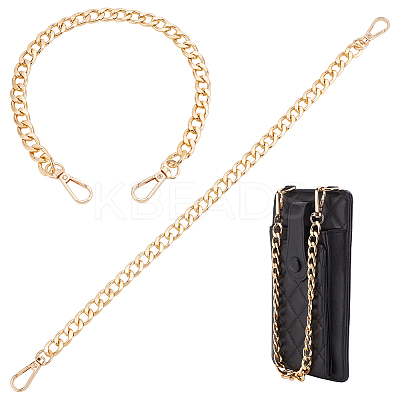2Pcs Aluminum Bag Strap Curb Chains FIND-PH0018-54-1
