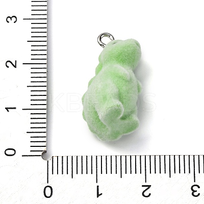 Flocky Resin Pendants LS-FIND-S001-08G-1