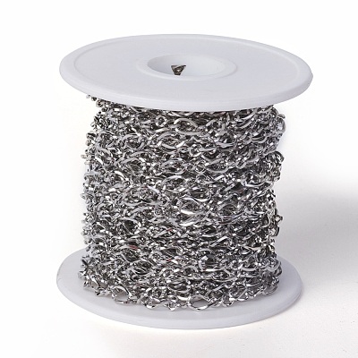 Tarnish Resistant 304 Stainless Steel Figaro Chains CHS-I001-09P-1