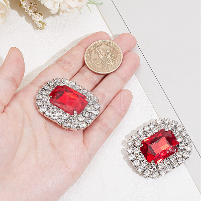 Alloy Rhinestone Shoe Decorations FIND-WH0126-417A-1
