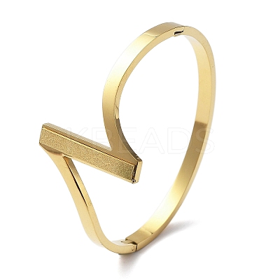 Ion Plating(IP) 304 Stainless Steel Hinged Bangles for Women BJEW-A011-20G-1