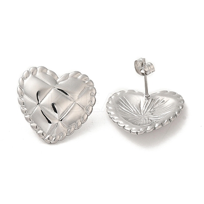 Non-Tarnish 304 Stainless Steel Studs Earrings EJEW-K272-02C-P-1