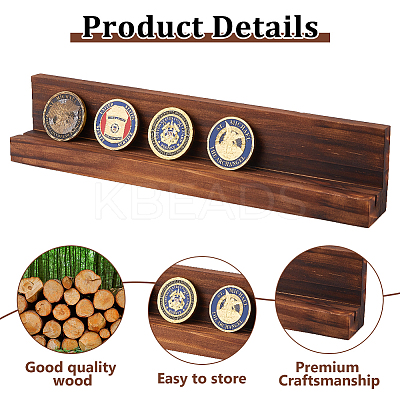 Wooden Coin Display Hanging Decorations ODIS-WH0043-161B-1