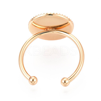 Brass Cuff Ring Findings KK-N276-03A-G-1