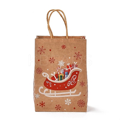Christmas Theme Rectangle Paper Bags LS-CARB-F011-01D-1