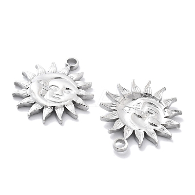 Anti-Tarnish 304 Stainless Steel Pendants STAS-R130-51P-1
