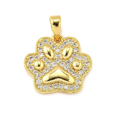 Brass Micro Pave Cubic Zirconia Pendants LS-KK-R227-03G-1