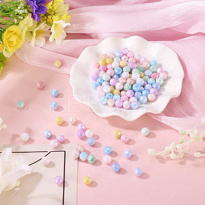 135Pcs 9 Colors Anti-Tarnish Electroplate Glass Beads Strands GLAA-TA0003-61-1