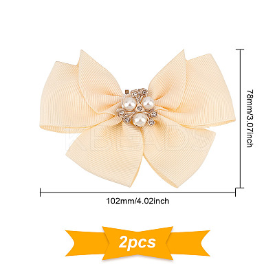 Polyester Bowknot Shoe Decorations FIND-GO0001-52A-1