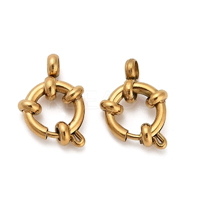 304 Stainless Steel Spring Ring Clasps STAS-K288-03A-G-1