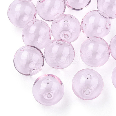 Transparent Blow High Borosilicate Glass Globe Beads LS-X-GLAA-T003-09A-1