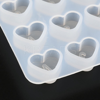 2Pcs Heart Parking Sign Car Number Plate Silicone Molds Sets DIY-P019-13-1