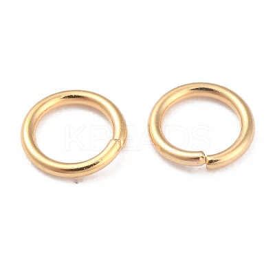 Rack Plating Brass Open Jump Rings X-KK-O139-18G-G-1