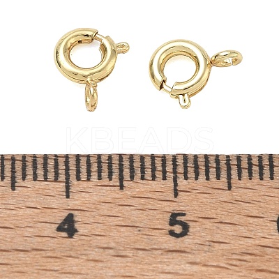 Brass Spring Ring Clasps KK-CBA1AE8-05A-G-1