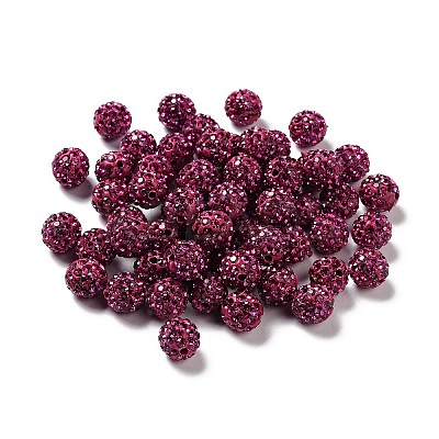 Pave Disco Ball Beads X1-RB-A130-10mm-16-1