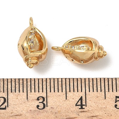 Ocean Style Brass Micro Pave Cubic Zirconia Pendants KK-A280-01B-G-1
