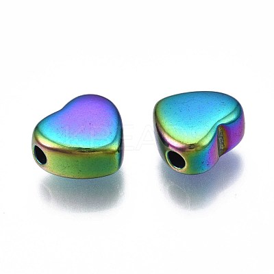 Rack Plating Rainbow Color 304 Stainless Steel Beads STAS-S119-084-1