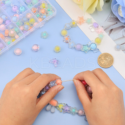 154Pcs Transparent Acrylic Beads Sets TACR-CA0001-27-1