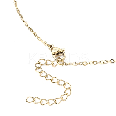 Copper Wire Wrapped Empty Glass Bottle Pendant 304 Stainless Steel Cable Chain Necklaces for Women Men NJEW-JN05276-1