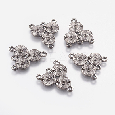 Alloy Rhinestone Connector Settings EA10684Y-NFB-1
