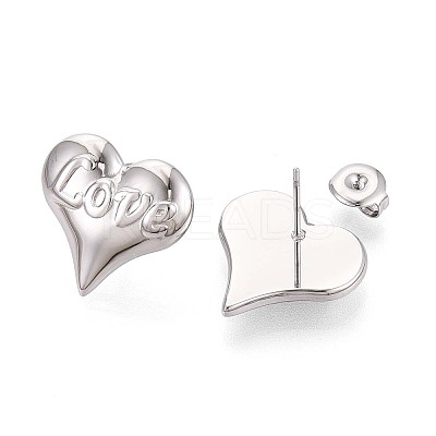 304 Stainless Steel Stud Earrings EJEW-T047-07P-1
