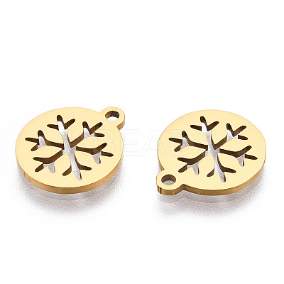 Ion Plating(IP) 304 Stainless Steel Charms STAS-Q201-T063G-1