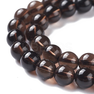 Natural Smoky Quartz Beads Strands G-C076-6mm-4-1