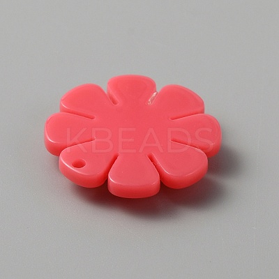 Opaque Resin Pendants RESI-WH0029-46B-06-1