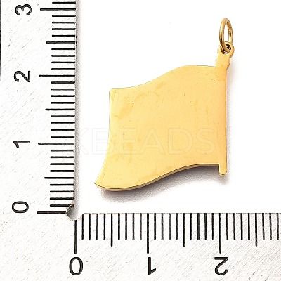 Pride 304 Stainless Steel Enamel Pendants STAS-B079-01G-09-1