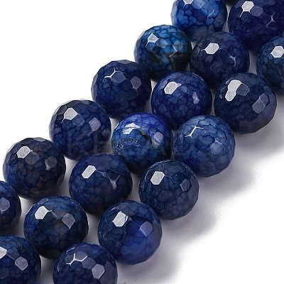 Natural Dragon Veins Agate(Dyed & Heated) Beads Strands G-K390-A12-01-1