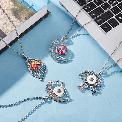 DIY Snap Necklace Making Kit DIY-SC0021-47-1