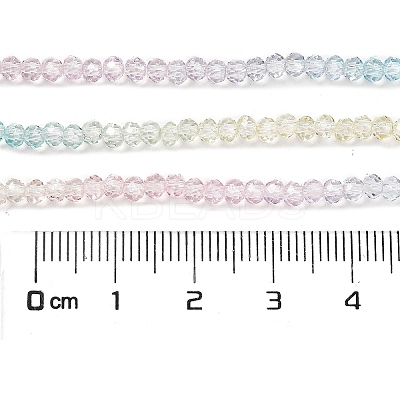 Transparent Painted Glass Beads Strands DGLA-A034-T2mm-A21-1