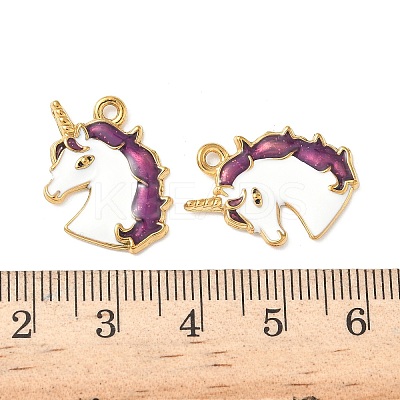 304 Stainless Steel Enamel Pendants STAS-I346-08G-02-1